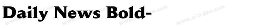 Daily News Bold字体转换